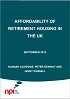 Click to view 'Affordability of Retirement Housing in the UK' as a PDF